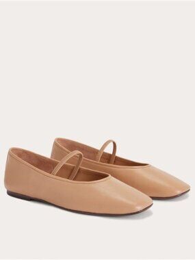 Everlane The Day Mary Jane Ballet Flats in Blush Tan - 5.5, new with tags!